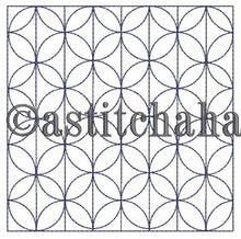 Load image into Gallery viewer, Kikko Sashiko Quilt Blocks and Tote Bag