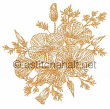 Load image into Gallery viewer, California Poppy Fold-over Clutch Purse and Wrist Clutch