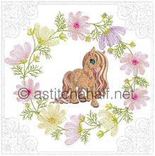 Load image into Gallery viewer, Little Snow Pony and Friend Pillow Quilt Combo