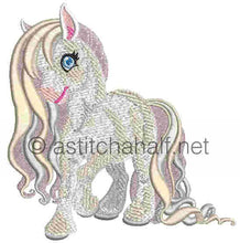 Load image into Gallery viewer, Little Snow Pony and Friend Pillow Quilt Combo