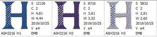 Load image into Gallery viewer, Tudor Monogram Letters H