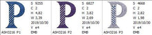 Load image into Gallery viewer, Tudor Monogram Letters P