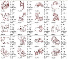 Load image into Gallery viewer, Redwork Noah's Ark Combo