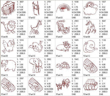 Load image into Gallery viewer, Redwork Noah's Ark Combo