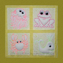 Load image into Gallery viewer, Trapunto Little Ocean Eyes Combo