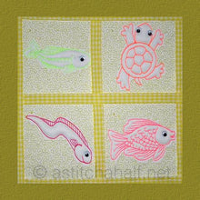 Load image into Gallery viewer, Trapunto Little Ocean Eyes Combo