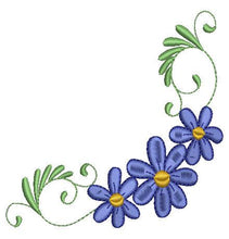 Load image into Gallery viewer, Blue Dew Borders and Corners Flowers