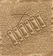 Load image into Gallery viewer, Trapunto Educational Quilt 03