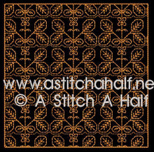 Load image into Gallery viewer, Fiorella Spanish Blackwork Quilt Blocks and Tote Bag
