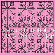 Load image into Gallery viewer, Sofia Spanish Blackwork Quilt Blocks and Tote Bag
