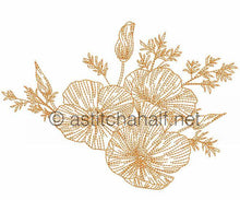 Load image into Gallery viewer, California Poppy Fold-over Clutch Purse and Wrist Clutch
