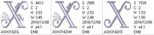 Load image into Gallery viewer, Stunning Swirls Monogram X
