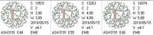 Load image into Gallery viewer, Rococo Dreams Monogram Letters E
