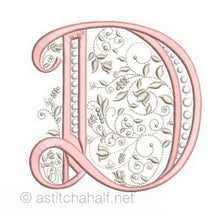 Load image into Gallery viewer, French Knot Monogram D
