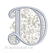 Load image into Gallery viewer, French Knot Monogram D
