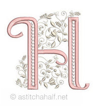 Load image into Gallery viewer, French Knot Monogram H

