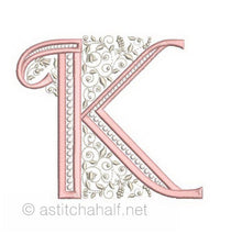 Load image into Gallery viewer, French Knot Monogram K
