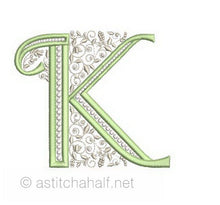 Load image into Gallery viewer, French Knot Monogram K
