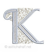 Load image into Gallery viewer, French Knot Monogram K
