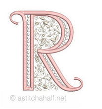 Load image into Gallery viewer, French Knot Monogram R
