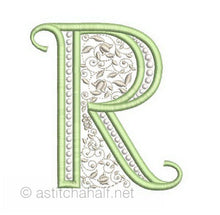Load image into Gallery viewer, French Knot Monogram R
