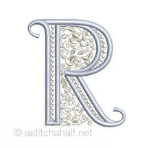 Load image into Gallery viewer, French Knot Monogram R
