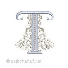 Load image into Gallery viewer, French Knot Monogram T
