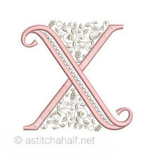 Load image into Gallery viewer, French Knot Monogram X
