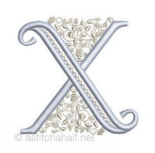 Load image into Gallery viewer, French Knot Monogram X

