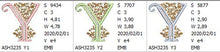 Load image into Gallery viewer, French Knot Monogram Y
