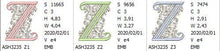 Load image into Gallery viewer, French Knot Monogram Z
