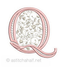 Load image into Gallery viewer, French Knot Monogram Q
