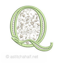Load image into Gallery viewer, French Knot Monogram Q
