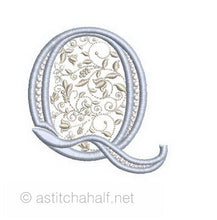 Load image into Gallery viewer, French Knot Monogram Q
