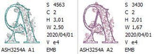 Load image into Gallery viewer, Floraison Monogram Letter A
