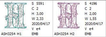 Load image into Gallery viewer, Floraison Monogram Letter H
