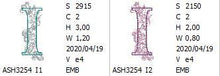 Load image into Gallery viewer, Floraison Monogram Letter I
