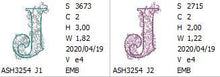 Load image into Gallery viewer, Floraison Monogram Letter J
