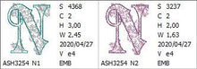 Load image into Gallery viewer, Floraison Monogram Letter N
