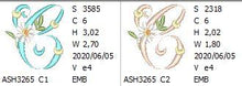 Load image into Gallery viewer, Summer Dance Monogram Letter C
