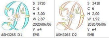 Load image into Gallery viewer, Summer Dance Monogram Letter D
