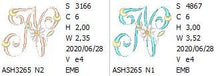 Load image into Gallery viewer, Summer Dance Monogram Letter N
