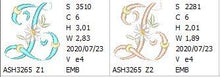 Load image into Gallery viewer, Summer Dance Monogram Letter Z

