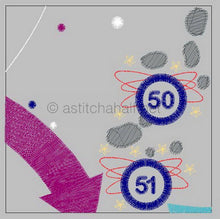 Load image into Gallery viewer, Space Exploration Complete Quilt and Game
