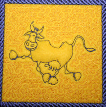 Load image into Gallery viewer, Cow Crazy Trapunto 2
