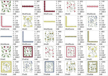 Load image into Gallery viewer, Twining Floral 01 Redwork
