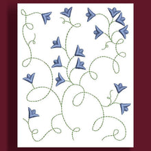 Load image into Gallery viewer, Twining Floral 01 Redwork
